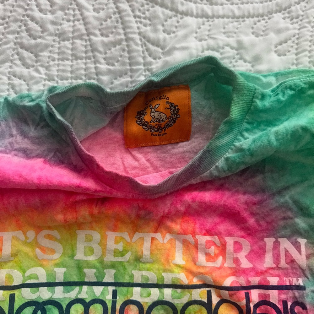 Coniglio Palm Beach X Bloomingdale's Multicolor Tie-Dye Tee - Picture 2 of 3